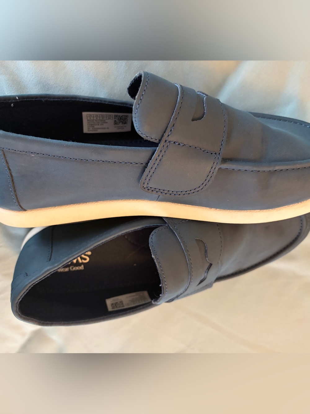 Tom’s Casual Slate Blue Slip-On Loafers - Boys